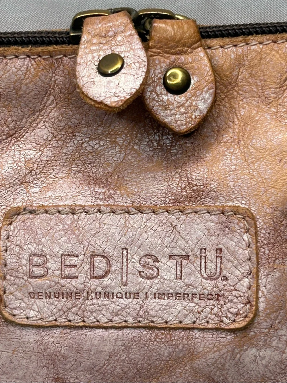 Bed Stu Leather Ventura Crossbody Bag Nectar Lux